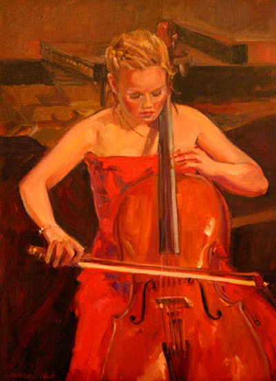 The Cellist III by Kathleen Lack