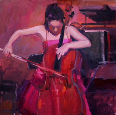 The Cellist IV by Kathleen Lack