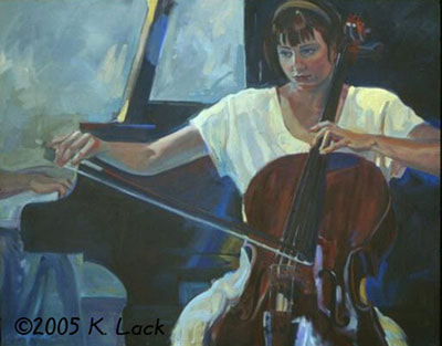 The Cellist II by Kathleen Lack