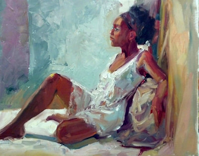 Claudia in White by Kathleen Lack