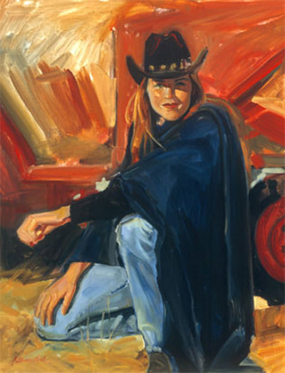 Red Tractor by Kathleen Lack