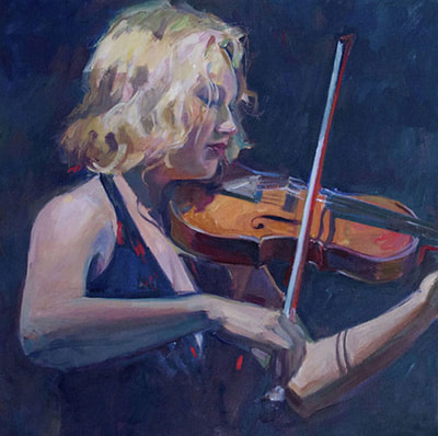 Violinist III by Kathleen Lack